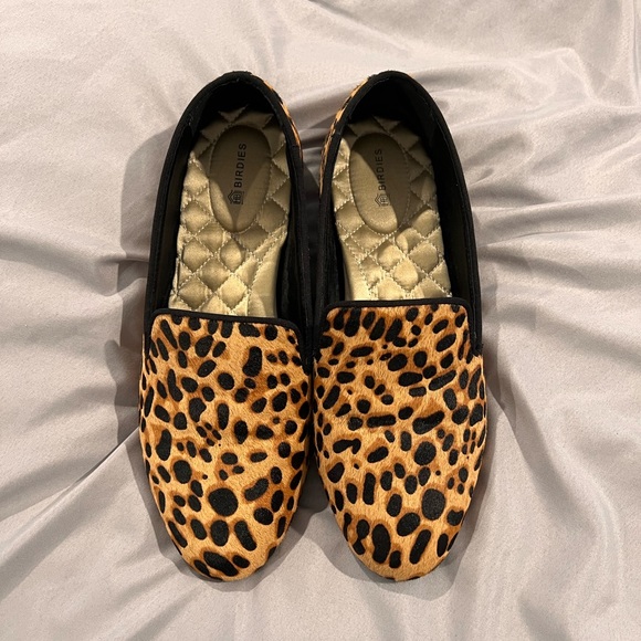 Birdies The Starling leopard print calf hair shoes Size 7.5 main image 1